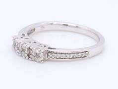 Sterling Silver Diamond Ring