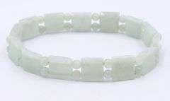 Lot of 2 Green Jade Carved Bangles