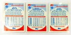 3 - 1987 Baseball Cards, Robinson, Mays, Maris