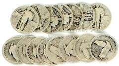 15 Dateless Standing Liberty Quarters