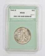 MS66 1942-S Walking Liberty Half Dollar - NTC Graded