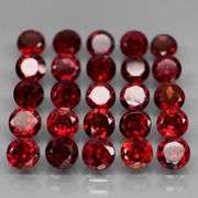 Premium 9.40ct solitaire cut cherry red Garnet set
