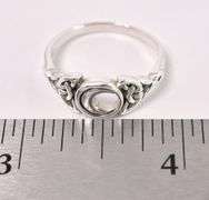 Witchy Moon Ring In Sterling Silver