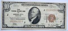 $10 1929 Series Kansas City Mo National  Currency Note