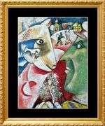 Collectible Vintage Marc Chagall, Me and the Village