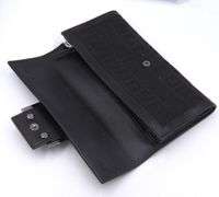 Preowned Fendi Canvas Monogram Black Wallet