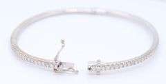 Brilliant White Gold Diamond Bangle