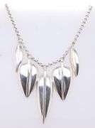 RLM Sterling Silver Leaf Drop Necklace