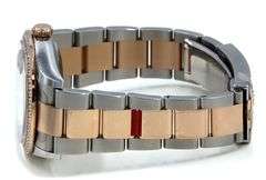 Rolex Datejust Two-Tone 126281, 36mm, Black Diamond Dial, 18K Rose Gold & Steel W/ Box