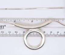 Italian Sterling Silver Circle Necklace