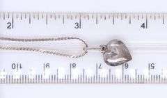 Italian Sterling Silver Heart Necklace
