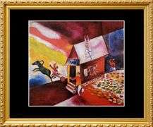Collectible Vintage Marc Chagall, The Flying Carriage