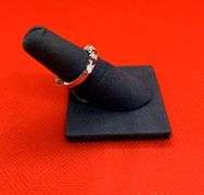 RUBY AND DIAMONDS 14K WHITE GOLD RING