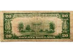 $20 Minneapolis Fed Reserve Bank National Series 1929 Note