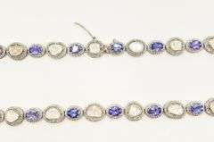 FANCY 16.0+CARAT TANZANITE & 5.0 CARAT DIAMOND NECKLACE