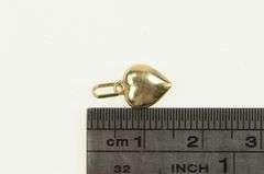 14K Yellow Gold Puffy Heart Love Symbol Forget Me Not Charm/Pendant