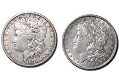 1881 And 1881 O Morgans From A Near Full Set of Morgans