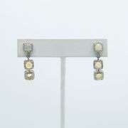 Stunning Pair Of Natural Welo Opal Earrings 7 Cttw