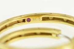 18K Yellow Gold Roberto Coin Symphony Pois Moi Hoop Earrings