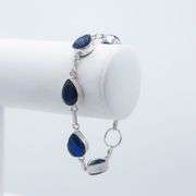 Beautiful Dark Blue Sapphire 4 Piece Jewelry Set