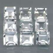 Glittering high luster 5.44ct diamond white Beryl set
