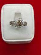 CERTIFIED 14K WHITE GOLD AND DIAMOND RING