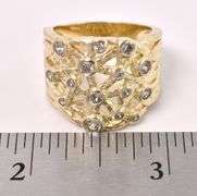 Vermeil CZ Ring In Sterling Silver