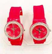 GROUP OF 2x MATCHING PINK WATCHES- BRAND NEW!