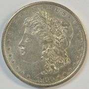 Real flashy virtual BU 1900-S Morgan Silver Dollar. Better date