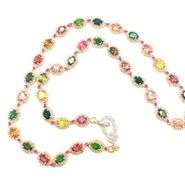 STUNNING TOURMALINE AND DIAMOND NECKLACE