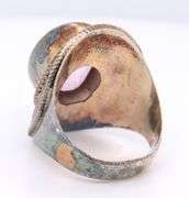 Vintage Sterling Silver Pink Spinel Ring