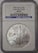 2009 American Silver Eagle NGC MS69 Early Releases