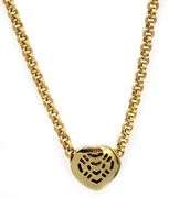 Chopard 0.25ct Diamond Les Chaines Bezel Set Heart Pendant Necklace in 18K W/Box
