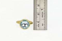 18K Yellow Gold Marco Bicego Jaipur Blue Topaz Stackable Ring