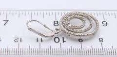 Set of Vintage 925 Sterling Silver Cubic Zirconia Dangle Earrings and Pendant