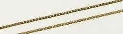 14K Yellow Gold 1.2mm Box Link Square Classic Chain Necklace