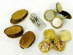 Estate Lot of Men's Antique Cuff Links & Tie Clips