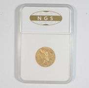 MS62 1912-S $5 Indian Head Gold Half Eagle - Graded NGS