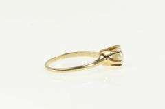 10K Yellow Gold Victorian Ornate Pearl Classic Vintage Ring