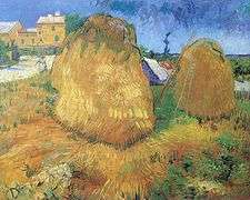 Rare Vintage Vincent Van Gogh, Haystacks in Provence