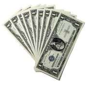 10 Consecutive CU 1957 A Star $1 Silver Certificates