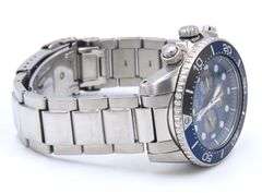 Seiko Prospex Solar Diver Quartz Chronograph Blue Dial Watch