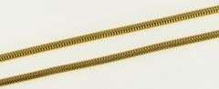 14K Yellow Gold 1.7mm Thick Snake Chain Vintage Round Link Necklace