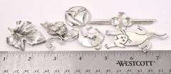Random Pin Lot In Sterling Silver