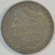 Very sharp 1882-CC Morgan Silver Dollar. Nice XF.
