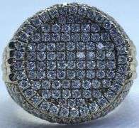 STYLISH 14K YELLOW GOLD MEN’S DIAMOND RING