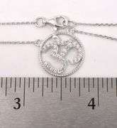 OM Pendant Necklace In Sterling Silver