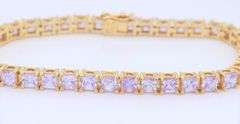 Lot of 2 925 Sterling Silver Cubic Zirconia Bracelets
