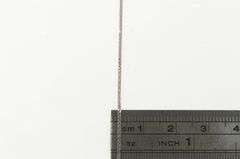 14K White Gold 0.7mm Squared Wheat Foxtail Link Chain Necklace