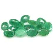 Large 9.16ct 14 piece Zambian Emerald set